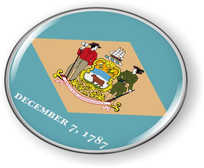 Delaware - State Flag Emblem